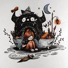 Meu projeto do curso: Relatos ilustrados: da ideia ao papel. Projekt z dziedziny Trad, c, jna ilustracja, Ilustracja w, dawnicza, Ilustracje dla dzieci i Malowanie akwarelą użytkownika evelindebei - 20.01.2021