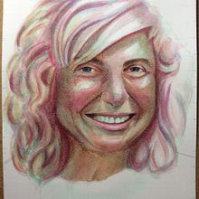 Retrato acuarela artística . Pintura em aquarela projeto de Montse Alonso - 17.01.2021