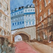 My project in Architectural Illustration with Watercolor course. Un proyecto de Ilustración arquitectónica de Victoria Beresi - 17.01.2021