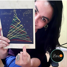 Tarjeta Bordada. Embroider project by Loreto Benavides - 01.18.2021