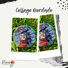 Collage Textil. Embroider, and Collage project by Loreto Benavides - 01.18.2021