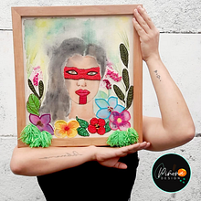 Acuarela Bordada. Embroider, and Watercolor Painting project by Loreto Benavides - 03.07.2019