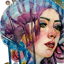 Octo Mer. Un proyecto de Pintura a la acuarela de Lize Du Plessis - 18.01.2021