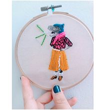 Mi Proyecto del curso: Bordado en fotografías sobre tela. Embroider, Collage, DIY, and Photomontage project by Pilar Santiño - 01.18.2021