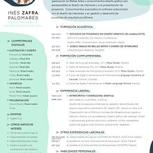 CV INÉS ZAFRA DISEÑO GRÁFICO. Un progetto di Graphic design di Inés Zafra - 18.01.2021