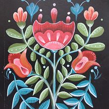 Mi Proyecto del curso: Introducción a la ilustración floral con acrílico. Un proyecto de Ilustración con tinta y Pintura acrílica de Monica Luni - 18.01.2021