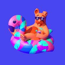 Chill-Out. Digital Illustration project by Emmanuel Villalobos - 01.18.2021