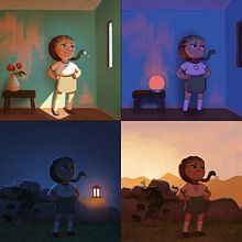 Pema Horeau - final project. Character Design, Concept Art, Traditional illustration, and Lighting Design project by Pema Horeau - 01.18.2021