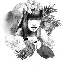 Meu projeto do curso: Desenho e ilustração digital de tatuagens com o Procreate. Un proyecto de Dibujo artístico, Diseño de tatuajes y Dibujo digital de Helena Alves - 18.01.2021