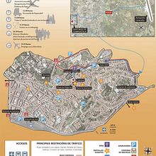Infografía sobre la visita del Papa a Santiago de Compostela en 2010 . Infografice de Verónica Rivadulla Deschamps - 11.01.2010