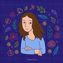 Projeto final - Autoretrato ilustrado com elementos botânicos. Digital Drawing, Traditional illustration, Botanical Illustration, Digital Illustration, and Vector Illustration project by Luciana Pádua - 01.18.2021
