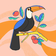 Tropicor. Botanical Illustration, Digital Illustration, and Naturalistic Illustration project by Felipe Bruno - 01.18.2021