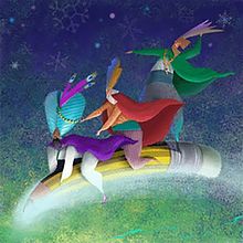 Los tres Reyes Magos. Traditional illustration, and Digital Illustration project by Carmen Marcos - 01.19.2017