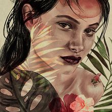 Mi Proyecto del curso: Retrato ilustrado con Procreate. Un proyecto de Bellas Artes, Dibujo a lápiz, Dibujo de Retrato, Ilustración digital, Pintura a la acuarela y Pintura digital de Maria Alvarez - 19.01.2021