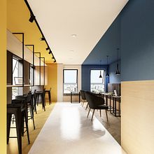 PROYECTO MODENA- SALA COWORKING. Een project van Architectuur, Interactief ontwerp y Architecturale visualisatie van Angular Lab - 19.01.2021