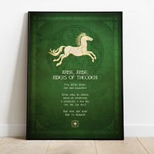 Arise, Arise, Riders of Théoden!. Un proyecto de Diseño de carteles y Diseño gráfico de Rubén Megido - 19.01.2021