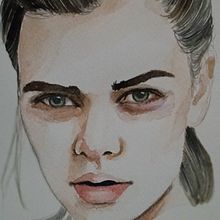 Retrato acuarela 1. Portrait Drawing project by Cris Ds - 01.19.2021
