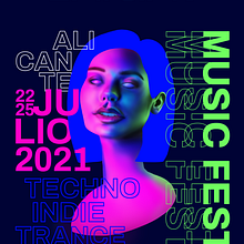 Enigma Music Fest. Poster Design, Graphic Design, Traditional illustration, and Digital Illustration project by Inés López Alexander - 06.15.2020