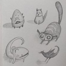 Some project in Artistic Illustration Techniques with Graphite Pencils course. Pencil Drawing project by cathalijn - 01.20.2021