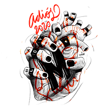 [2020: AÑO DE M]. Digital Illustration project by Richard Junior Farfán Vivar - 01.21.2021