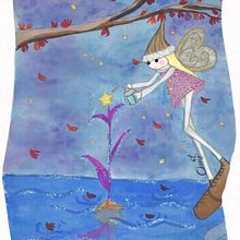Mi Proyecto del curso: Ilustración en acuarela con influencia japonesa. Traditional illustration, Children's Illustration, Painting, and Watercolor Painting project by Abril Flores - 01.21.2021