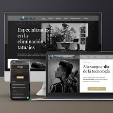 Desarrollo web para Tatualia Chueca, centro especializado en eliminación de Tatuajes. Un proyecto de Desarrollo Web de javier de la calle hernandez - 21.01.2021
