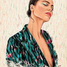 Pattern Selva negra. Projekt z dziedziny Pattern design użytkownika Nuria FM - 21.01.2021