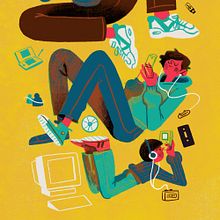 Zillenials. Traditional illustration project by Rut Pedreño Criado - 01.21.2021