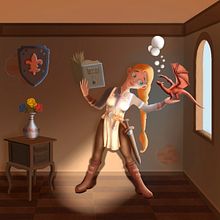 Mi Proyecto del curso: Principios de iluminación para pintura digital. Projekt z dziedziny  R, sunek art, st, czn, Portret, R, sunek realist, czn, Ilustracja c, frowa, Ilustracje dla dzieci, Malarstwo c i frowe użytkownika Gabriel Matteucci - 21.01.2021