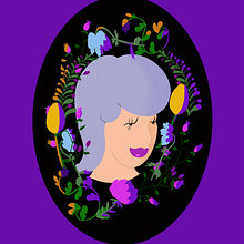 My project in Illustrated portraits with botanical elements course. Een project van Digitale illustratie van Leaha Lara - 21.01.2021