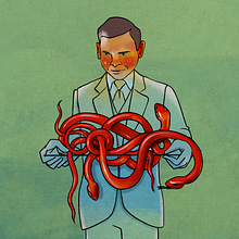 Lies - A series of illustrations made with procreate about lies, fake news, and some politics.. Un progetto di Illustrazione digitale, Illustrazione editoriale e Illustrazione tradizionale di Gianluca Manna - 22.01.2021