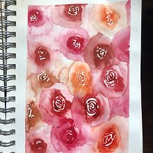 Flowers and leaves. Botanical Illustration, and Watercolor Painting project by Audrey Normand - 01.22.2021