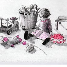 Del relato autobiográfico al cuento ilustrado: La maleta de Inés. Projekt z dziedziny  R, sunek, R, sunek ołówkiem, Trad, c, jna ilustracja i Ilustracje dla dzieci użytkownika Marieta Alonso-Collada - 23.01.2021