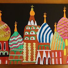 Mi Proyecto del curso: Matrioshka escondida en San Basilio. Moscú.. Collage project by Becca Fernández Vicente - 01.22.2021