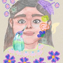 Mi Proyecto del curso: Retrato ilustrado en acuarela. Een project van  Tekening, Digitale tekening y Aquarelschilderen van Heidy Ocampo Carranza - 23.01.2021