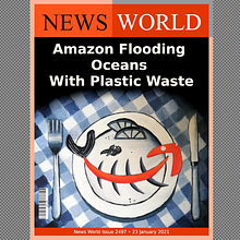 Acrylic Techniques for Creative Illustration course - Amazon flooding oceans with plastic waste Ein Projekt aus dem Bereich Traditionelle Illustration von the_flying_ewe - 23.01.2021