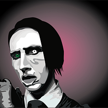 Marilyn Manson. Un progetto di Illustrazione vettoriale di Tono Mollà - 23.01.2021