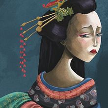 URASHIMA TARO  Proyecto de álbum ilustrado. Projekt z dziedziny Trad, c i jna ilustracja użytkownika mariona vadrí montcusí - 23.01.2021