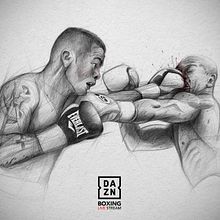 Project for DAZN. (Boxing). Drawing, Digital Drawing, and Traditional illustration project by Andrés Sánchez Art - 01.23.2021