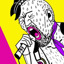 EL GRUPO LIMP WRIST Mi Proyecto del curso: Carteles de rock ilustrados. Een project van Posterontwerp van Jorge Estrada Ortíz - 23.01.2021