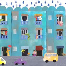 Yangon- Temporada de lluvias. Projekt z dziedziny  Kolaż użytkownika Caroline Raab - 23.01.2021