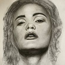 My project in Artistic Charcoal Portraiture: Creating Atmosphere course. Artistic Drawing project by Fiona - 01.25.2021