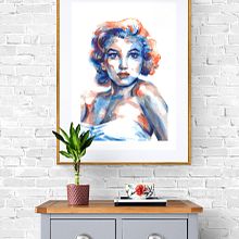 Marilyn Monroe . Painting, and Watercolor Painting project by Constantin Eugen Cozma - 01.20.2021