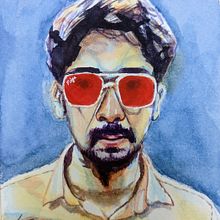 My project in Artistic Portrait with Watercolors course. Portrait Drawing, Watercolor Painting, and Painting project by Piyali Das - 06.21.2021