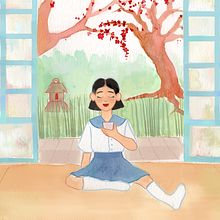 My project in Watercolor Illustration with Japanese Influence course Ein Projekt aus dem Bereich Aquarellmalerei von Maria Jullia - 24.01.2021