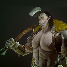 Orc - Videogame Character. 3D Character Design, and 3D Modeling project by Raul Montañés Alvarez - 07.09.2019