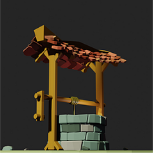 Pozo modelado en 3D para videojuegos. Projekt z dziedziny 3D, Concept art,  Projektowanie 3D, Projektowanie c, frowe,  Modelowanie 3D, Gr i komputerowe użytkownika Valeria Moretto Altamirano - 24.01.2021