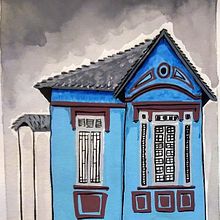 Estudo de desenho urgano - Guache. Gouache Painting project by Mariana Restani - 01.24.2021