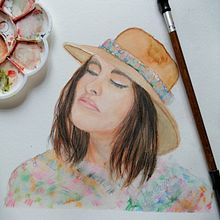 Mi Proyecto del curso: Cuaderno de retratos en acuarela. Un progetto di Disegno artistico di Marisela Hernandez - 25.01.2021