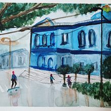 Mi Proyecto del curso: Paisajes urbanos en acuarela. Watercolor Painting project by Andrés Mendoza Rojas - 04.08.2020